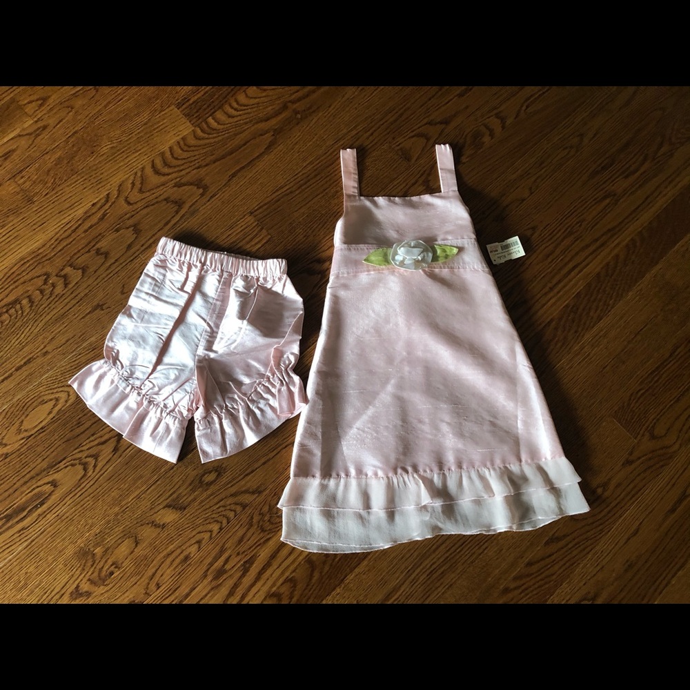 NWT Baby Boo Silk Dress With Bloomer - Picture 2 of 14